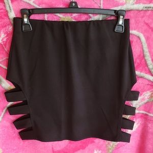 Mini skirt. Sexy with slits